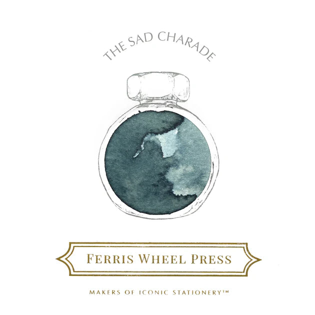 Ferris Wheel Press The Sad Charade 38ml Ink colour sample - Paper Kooka Stataionery Australia