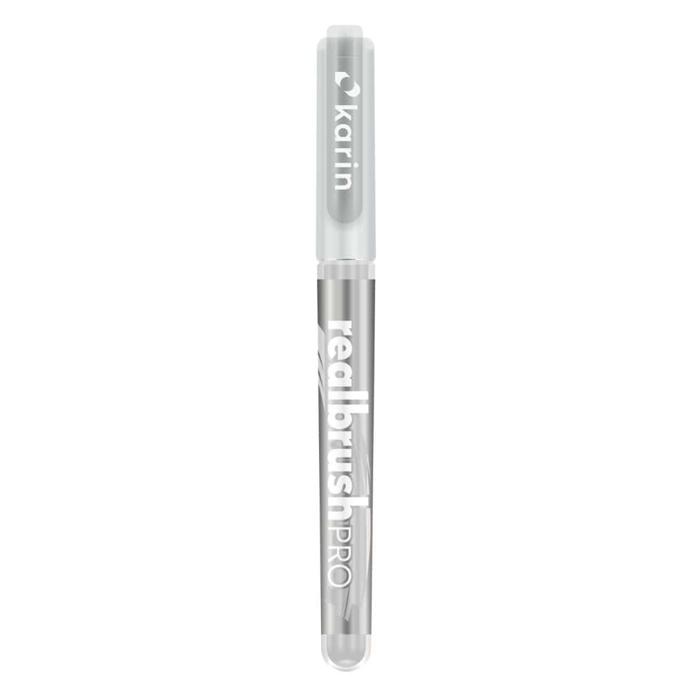 Transparent Blender with the cap on from the new Karin Markers Realbrush PRO collection
