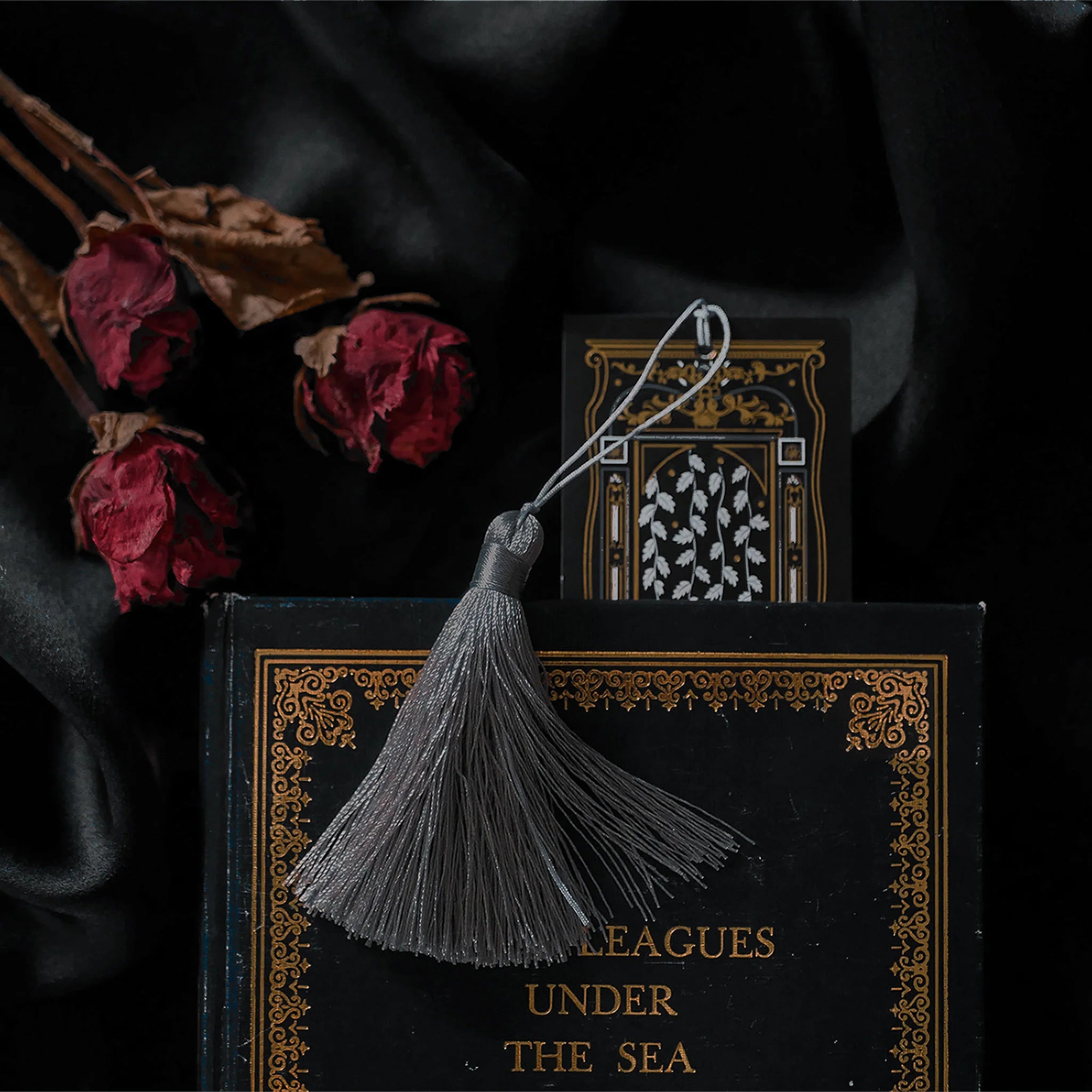 Literati Bookmark in Black by The Quirky Cup Collective - Paper Kooka Stationery Shop Australia