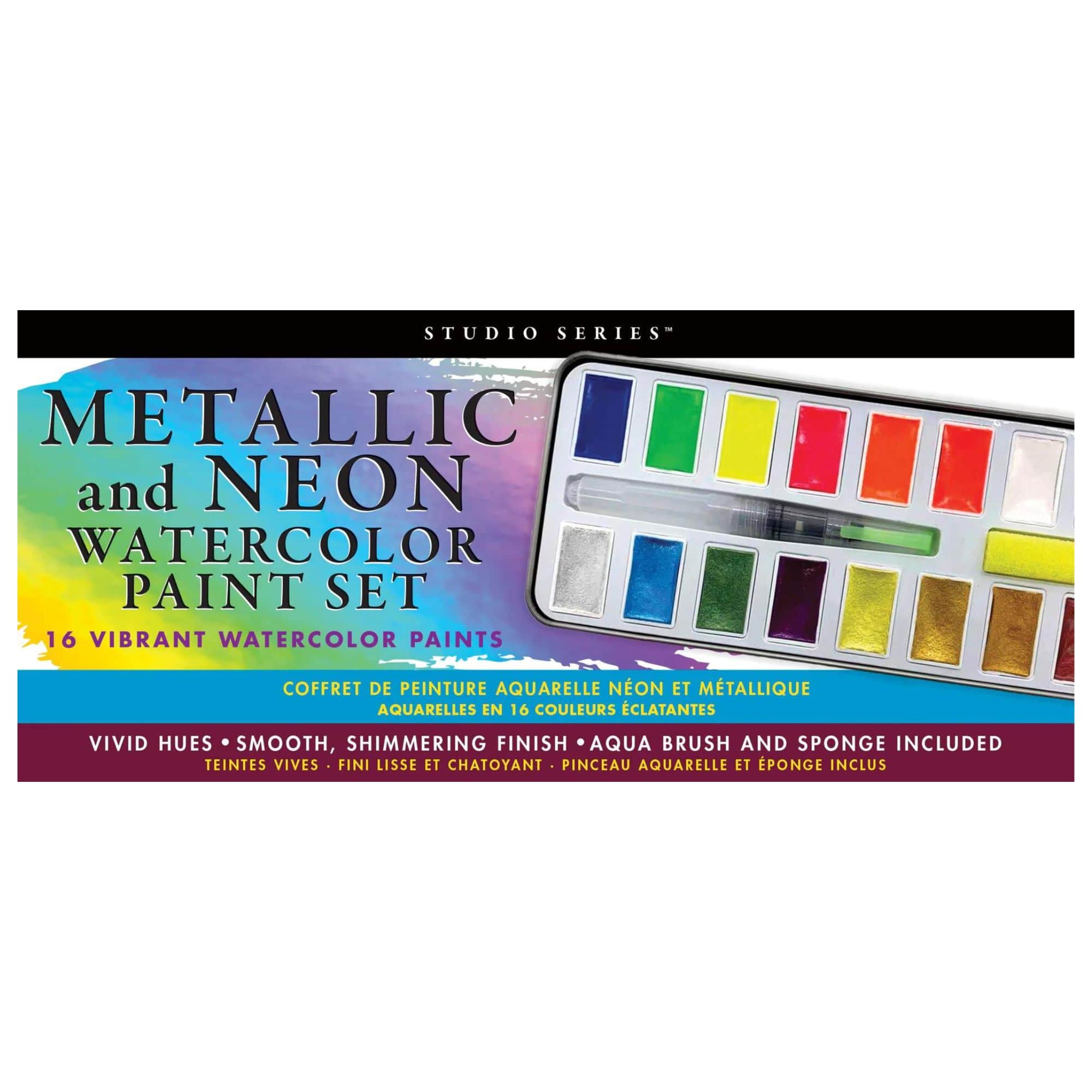 Metallic & Neon Watercolour Paint Set - Paper Kooka Australia