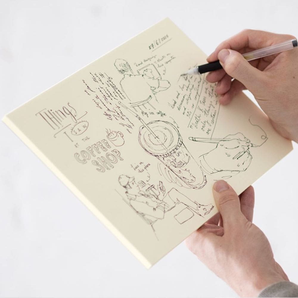 Midori MD A4 Paper Pad - Blank for drawing - Paper Kooka Australia