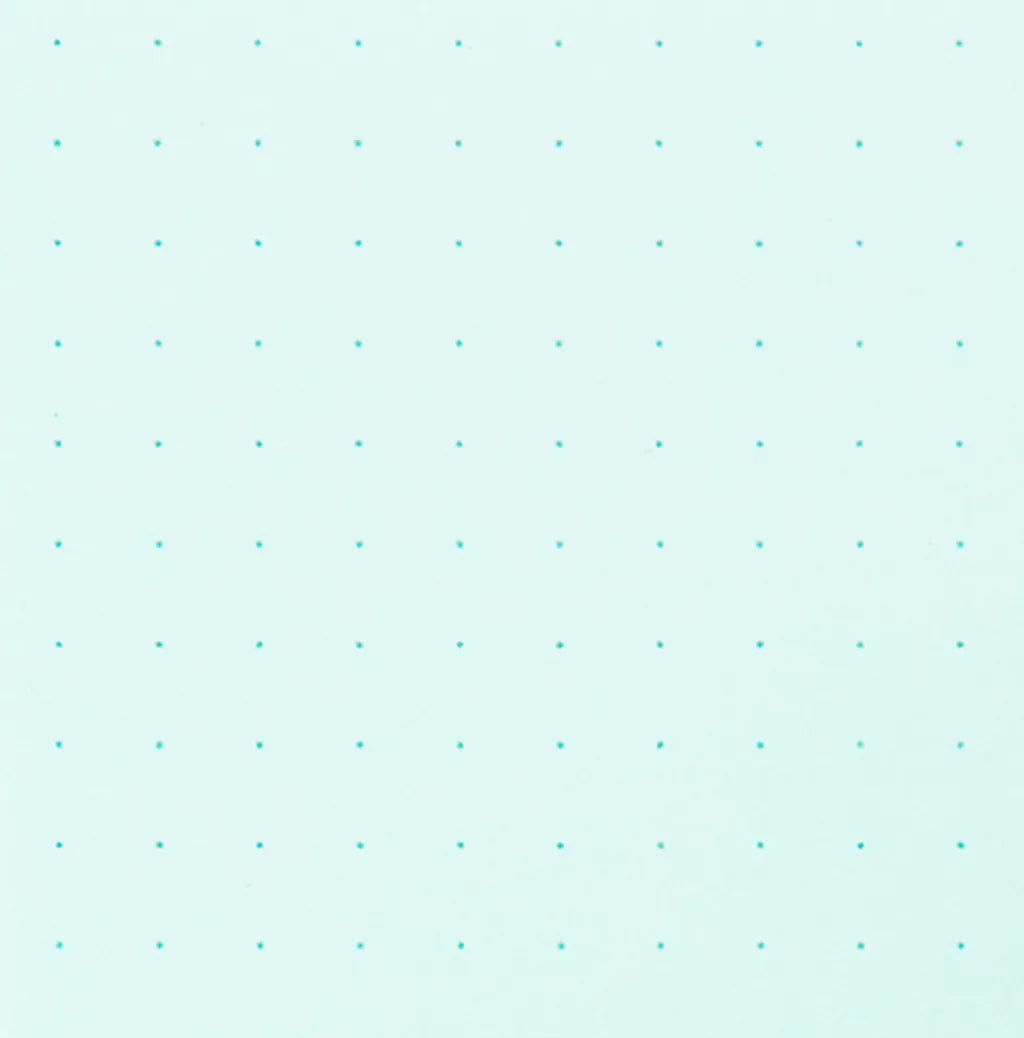 Midori A5 Blue Dotted Notepad dot grid paper - Paper Kooka Australia