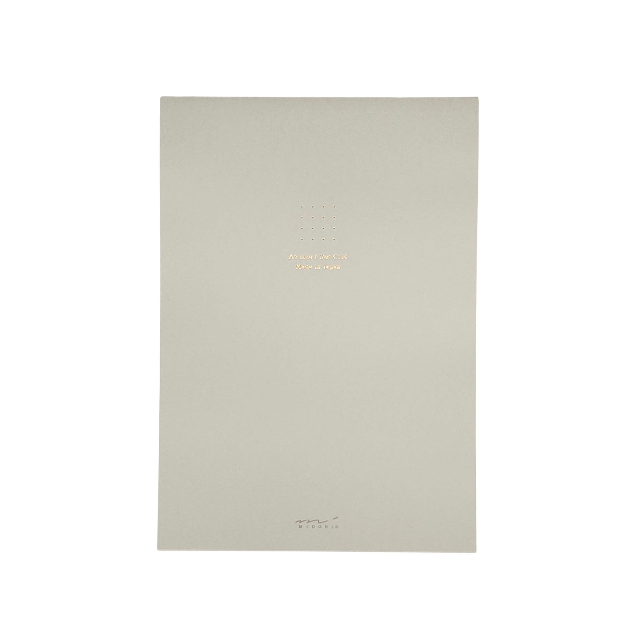 Midori A5 Grey Dotted Notepad cover - Paper Kooka Australia