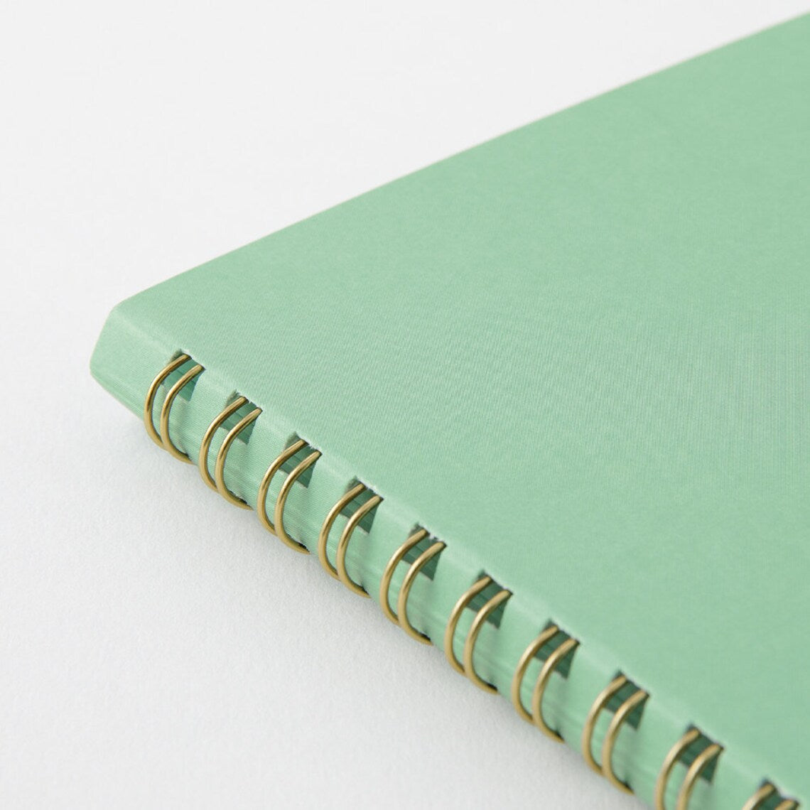 Midori Green A5 Ring Dotted Notebook binding - Paper Kooka Australia