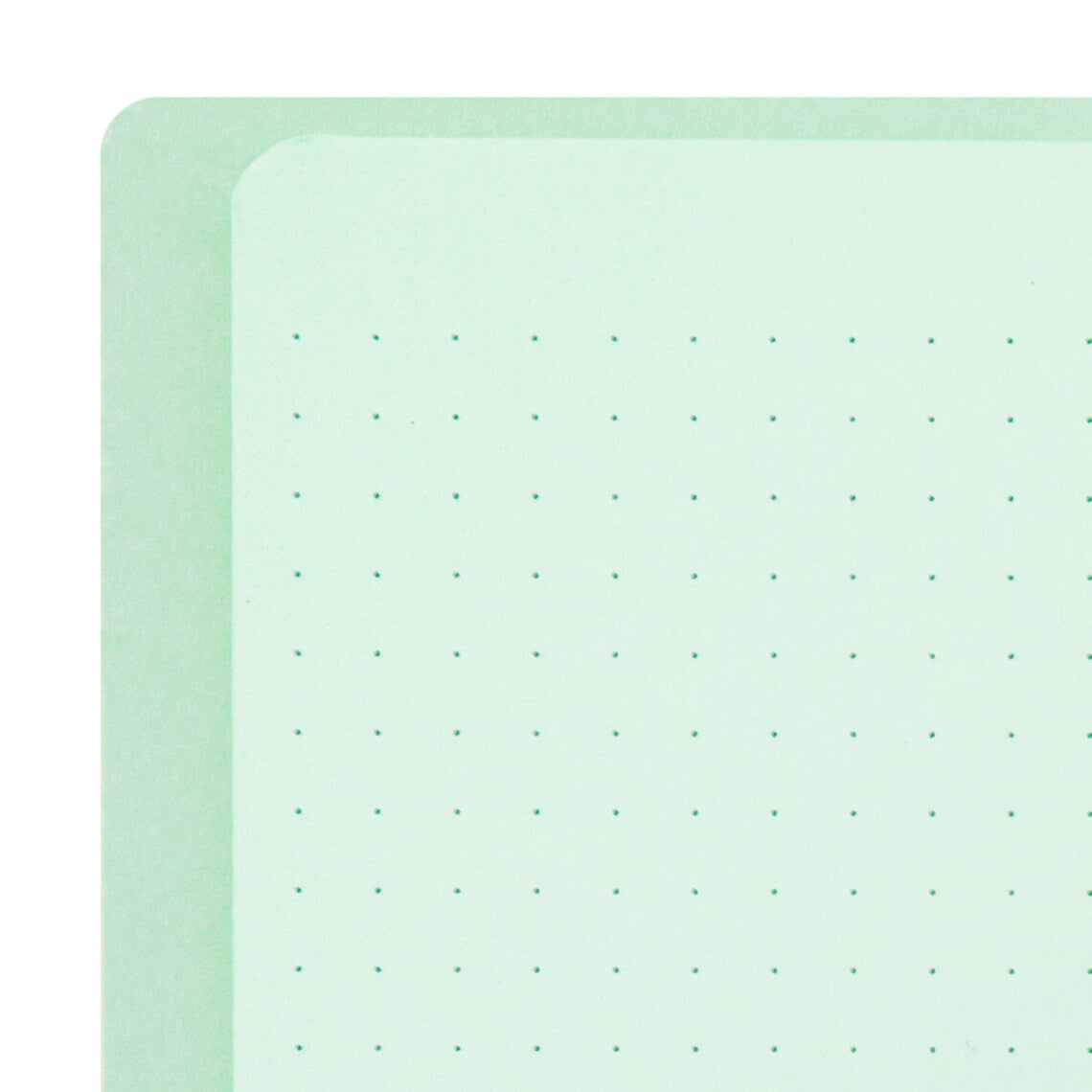 Midori Green A5 Ring Dotted Notebook smooth green paper - Paper Kooka Australia