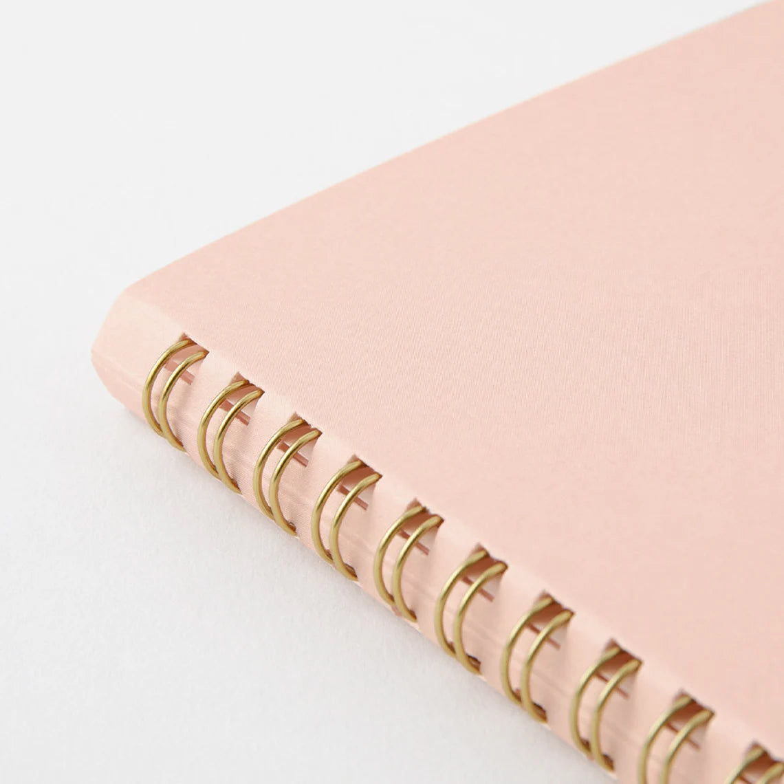 Midori Pink A5 Ring Dotted Notebook binding - Paper Kooka Australia