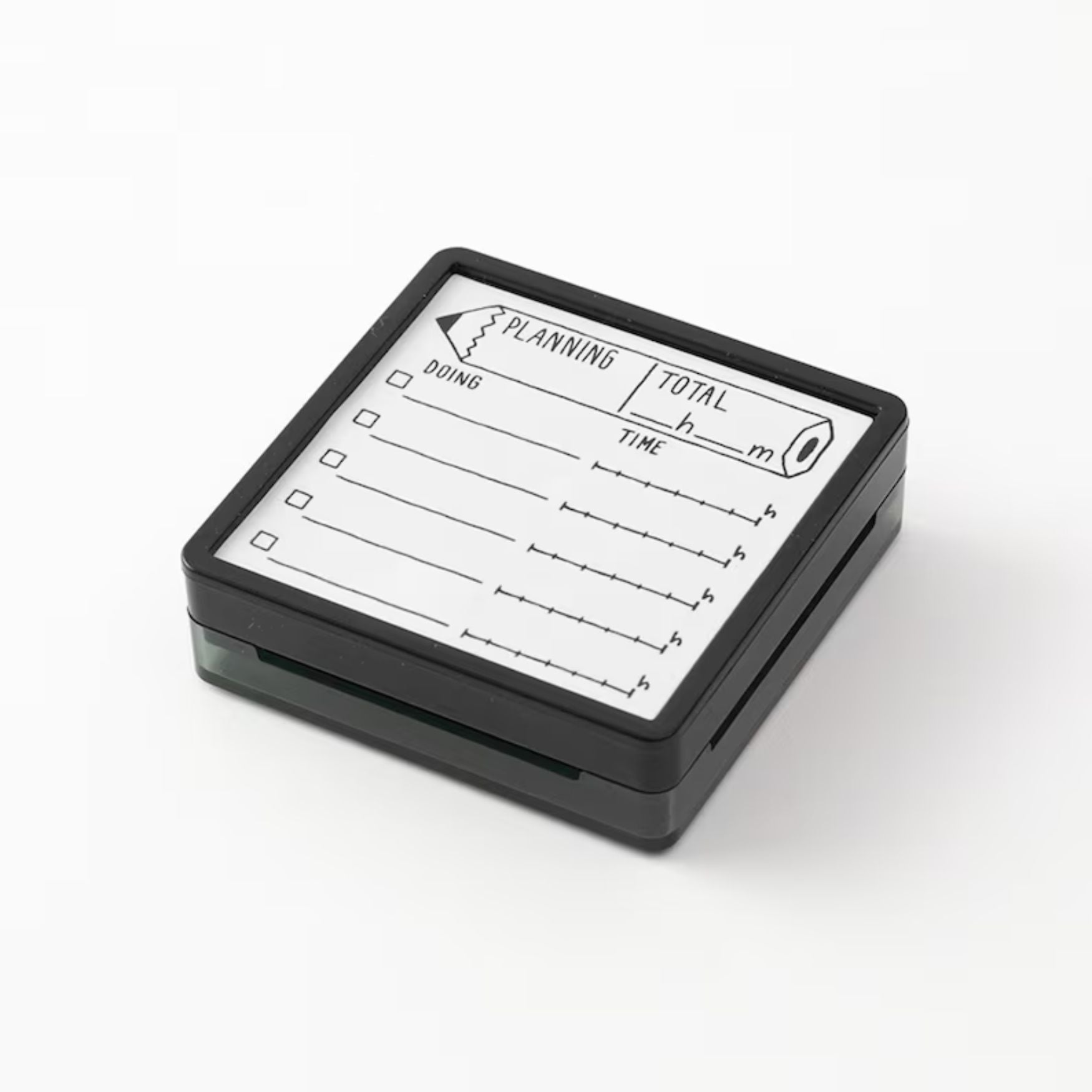 Midori Self-inking Stamp Planning angle view - Paper Kooka Australia
