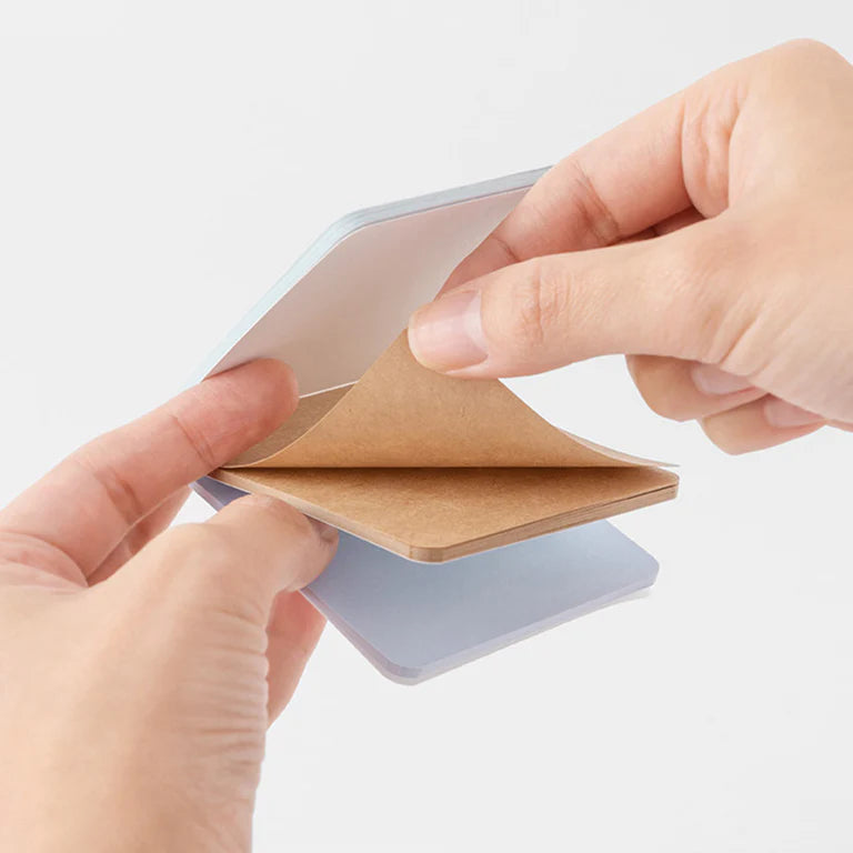 Midori Sticky Notes 60 Sheets Blue 3 paper types - Paper Kooka Australia