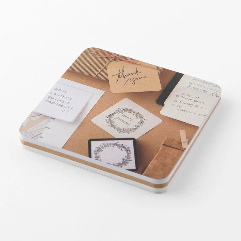 Midori Natural Colour Sticky Notes packaging 60 sheets - Paper Kooka Australia