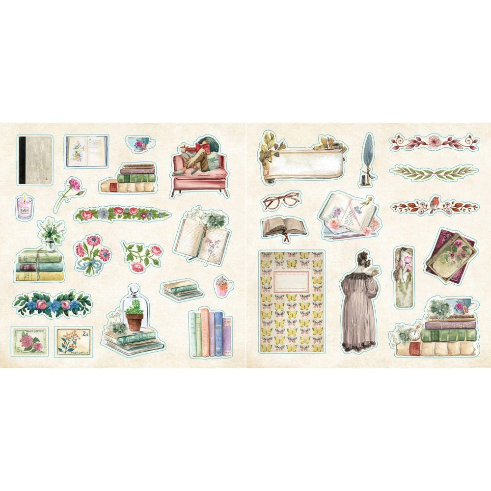 Bibliophelia Ephemera Sticker Book