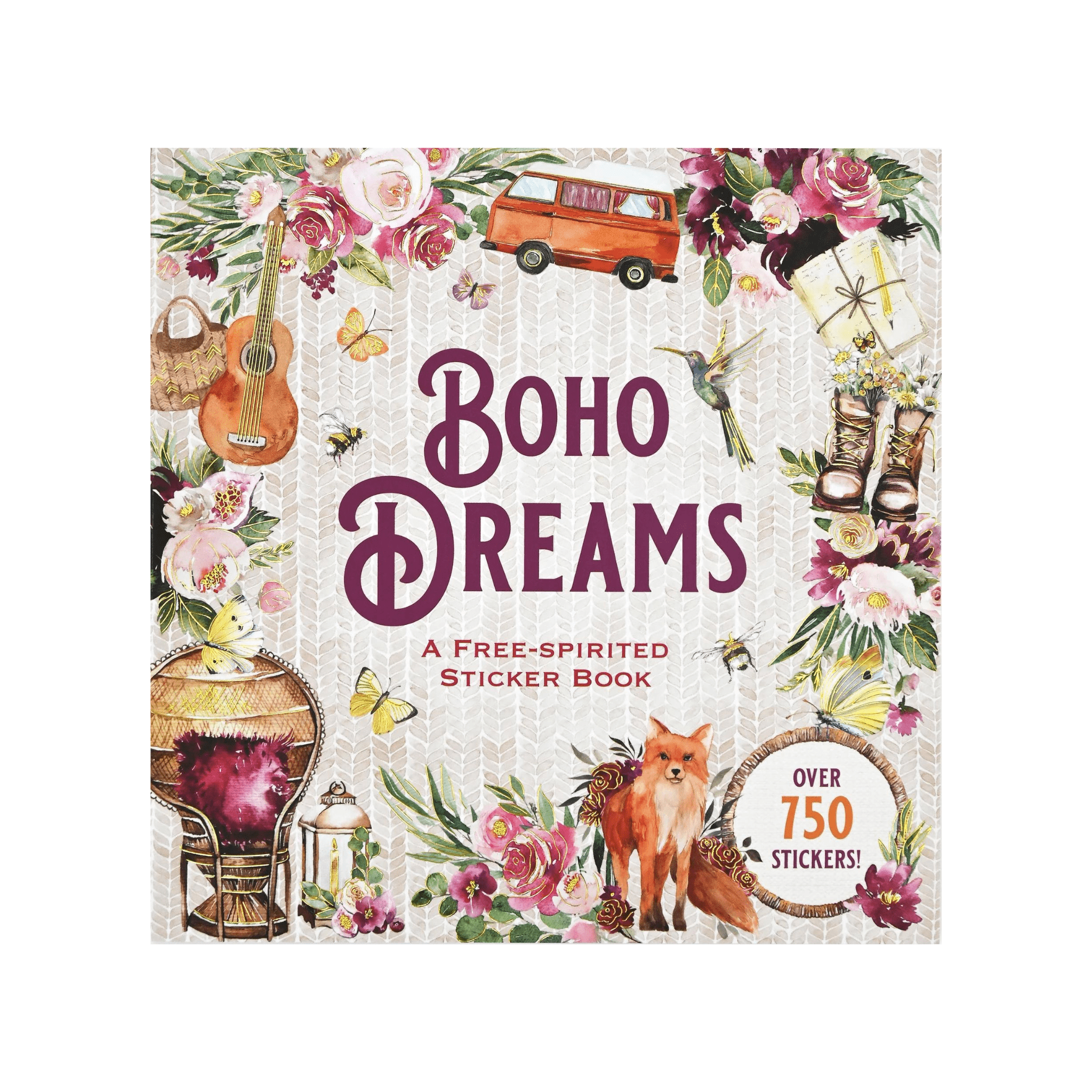 Peter Pauper Press Boho Dreams Sticker Book - Paper Kooka Australia