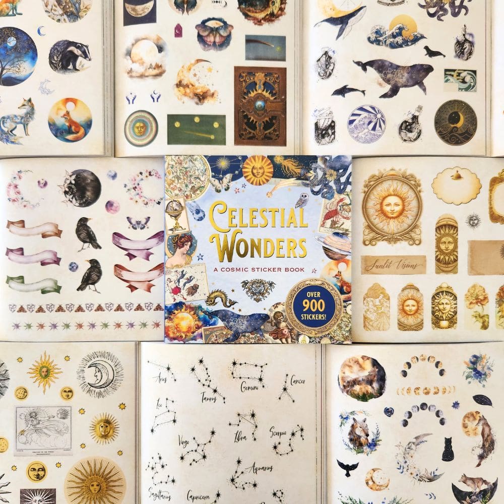 Peter Pauper Press Celestial Wonders Sticker Book - Paper Kooka Australia