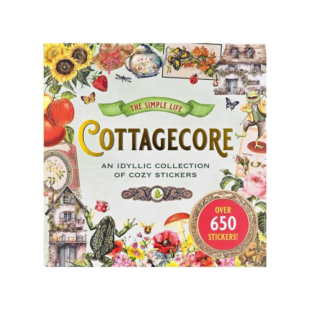 Peter Pauper Press Cottagecore Sticker Book cover - Paper Kooka Australia