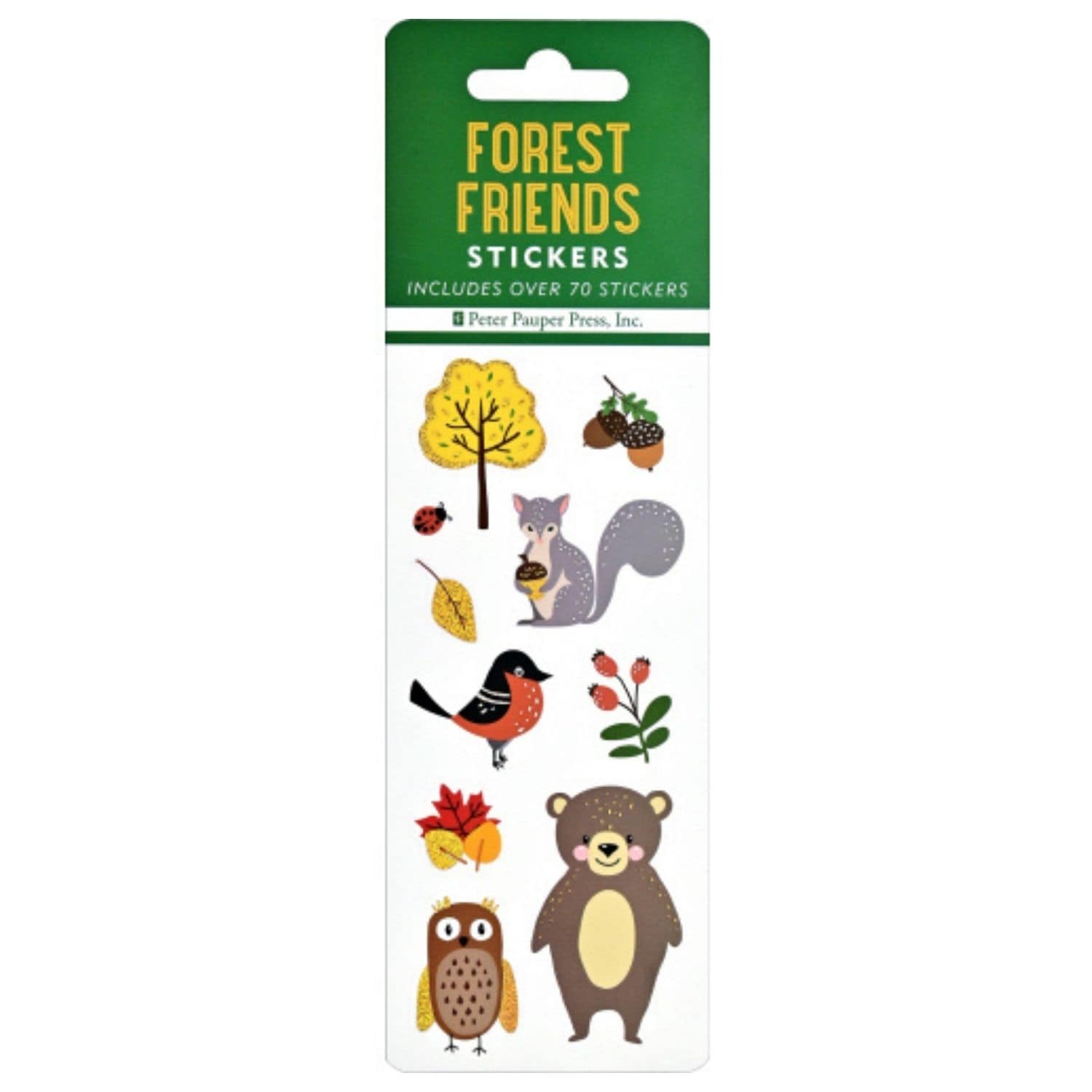 Peter Pauper Press Forest Friends sticker set with forest animals - Paper Kooka Australia