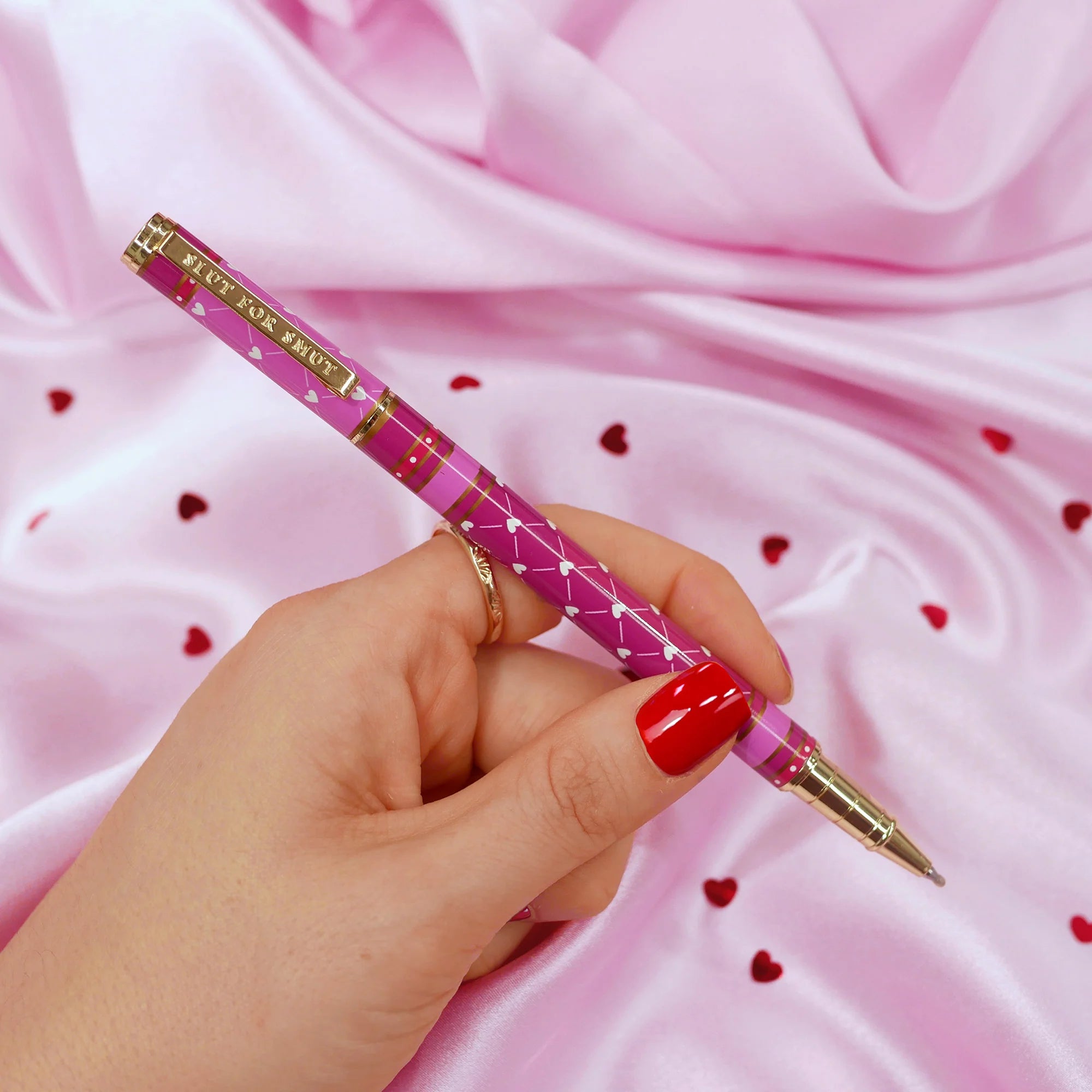 Slut for Smut Pen in Pink by The Quirky Cup Collective - Paper Kooka Stationery Shop Australia