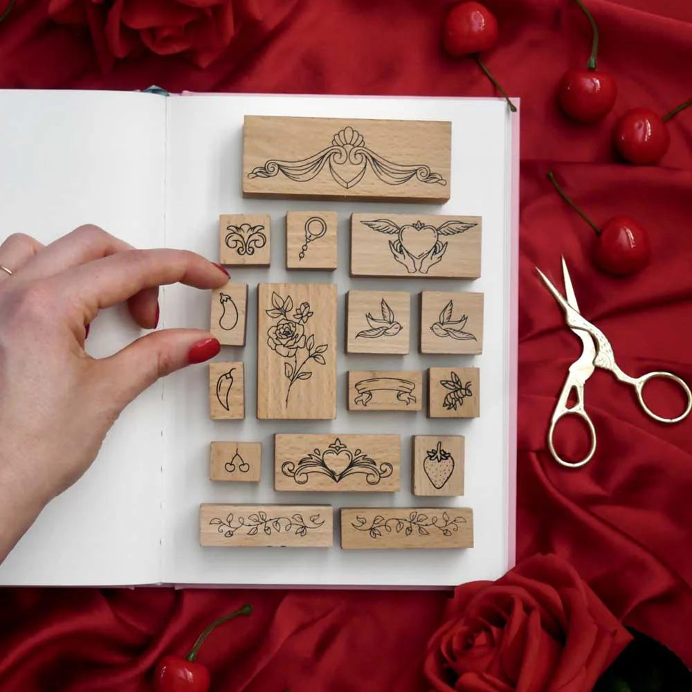 Sugar &  Spice Stamp Set by The Quirky Cup Collective - Paper Kooka Stationery Shop Australia