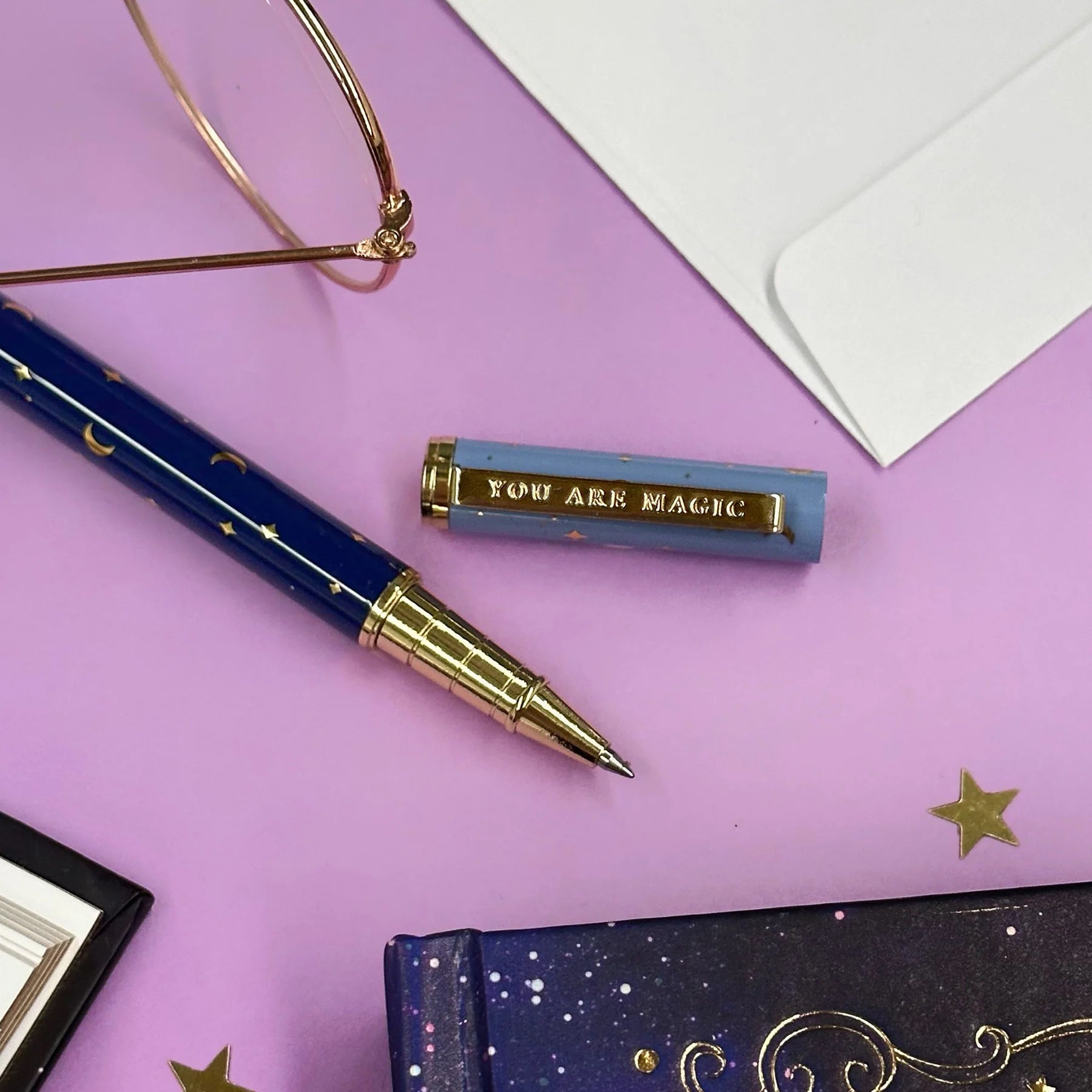 You Are Magic Pen in Navy Blue by The Quirky Cup Collective - Paper Kooka Stationery Shop Australia