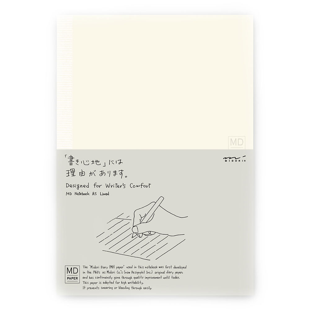 Midori MD A5 Lined Notebook - Paper Kooka