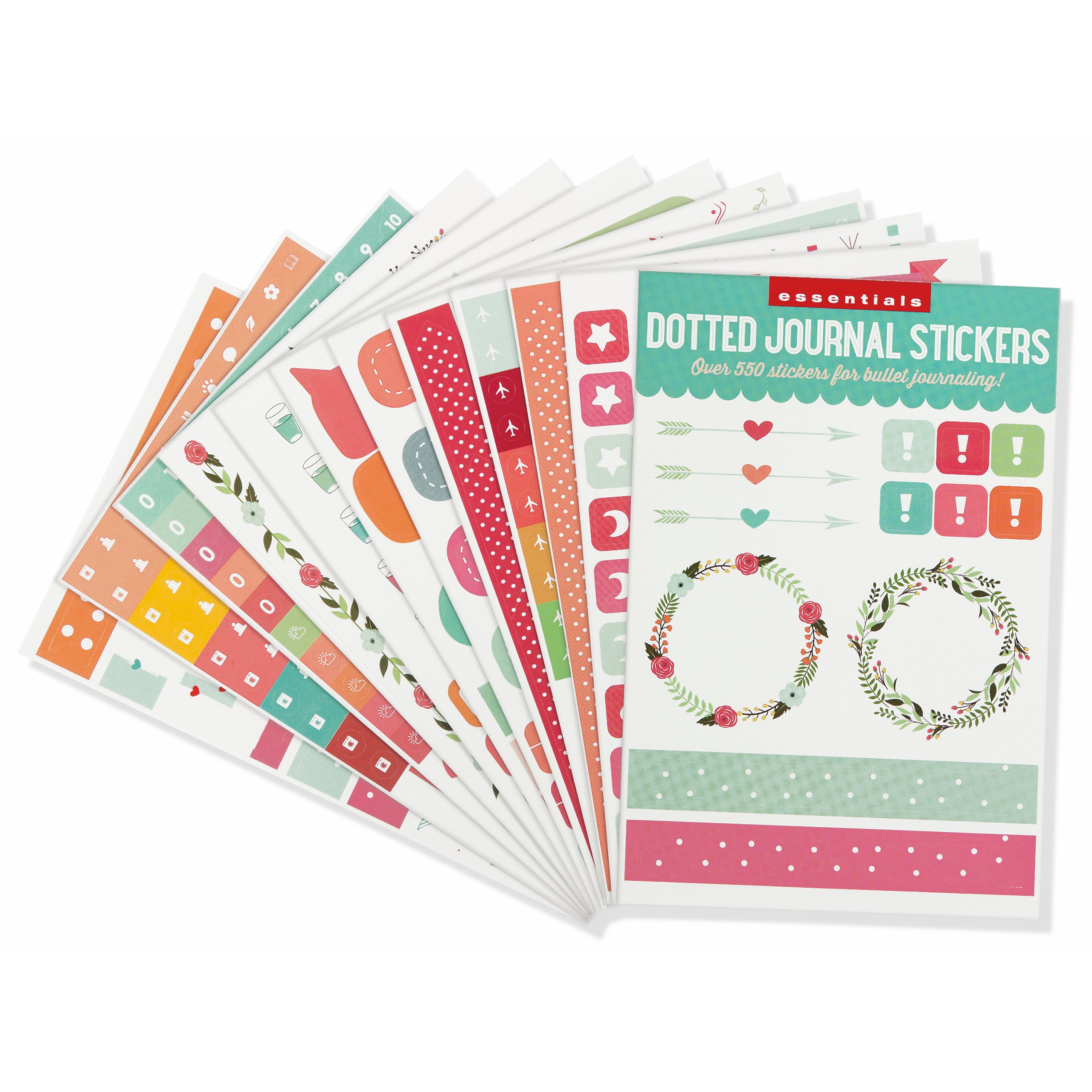 Dotted Journal Planner Stickers - 12 sheets - Paper Kooka