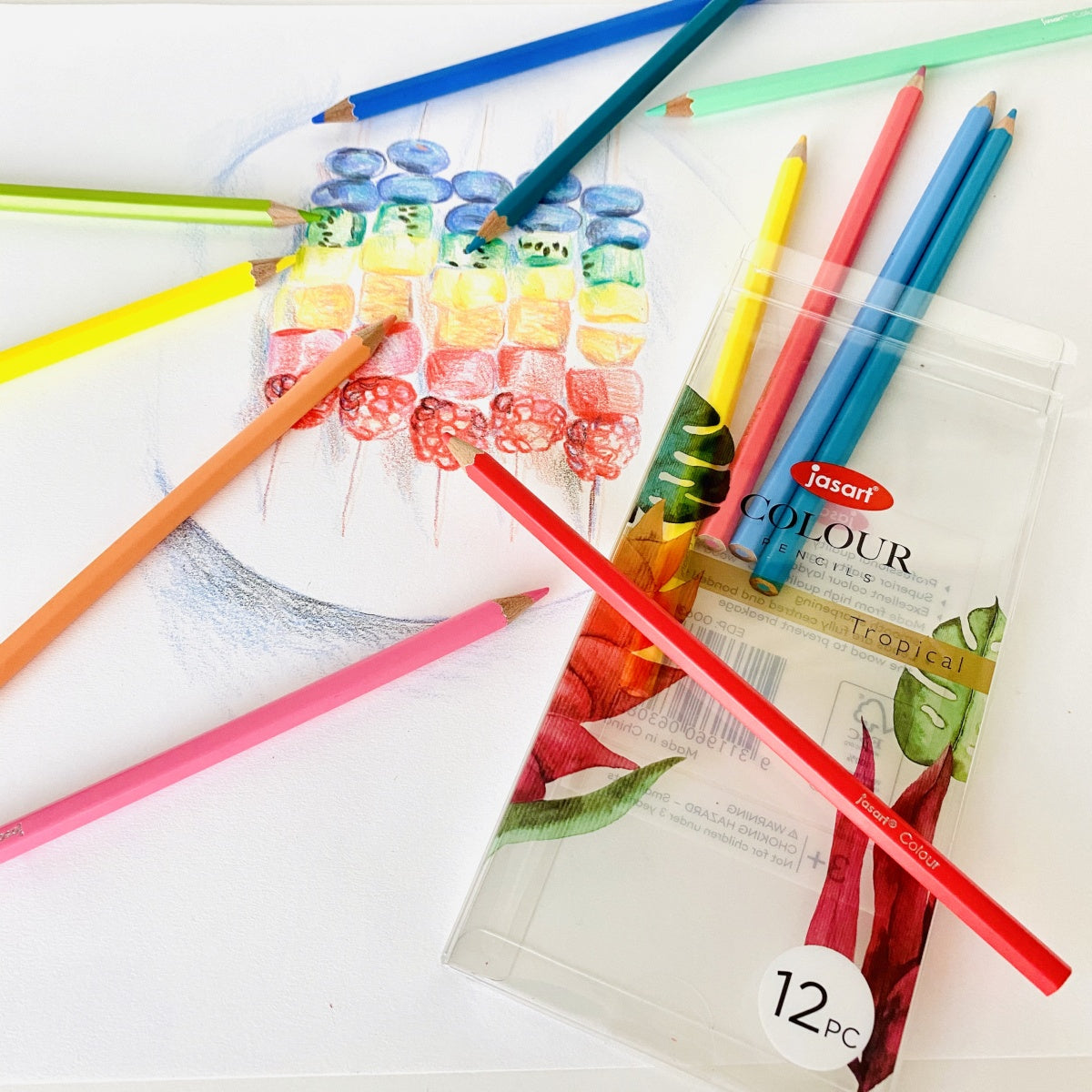 Colour Pencils Set - Tropical - Paper Kooka