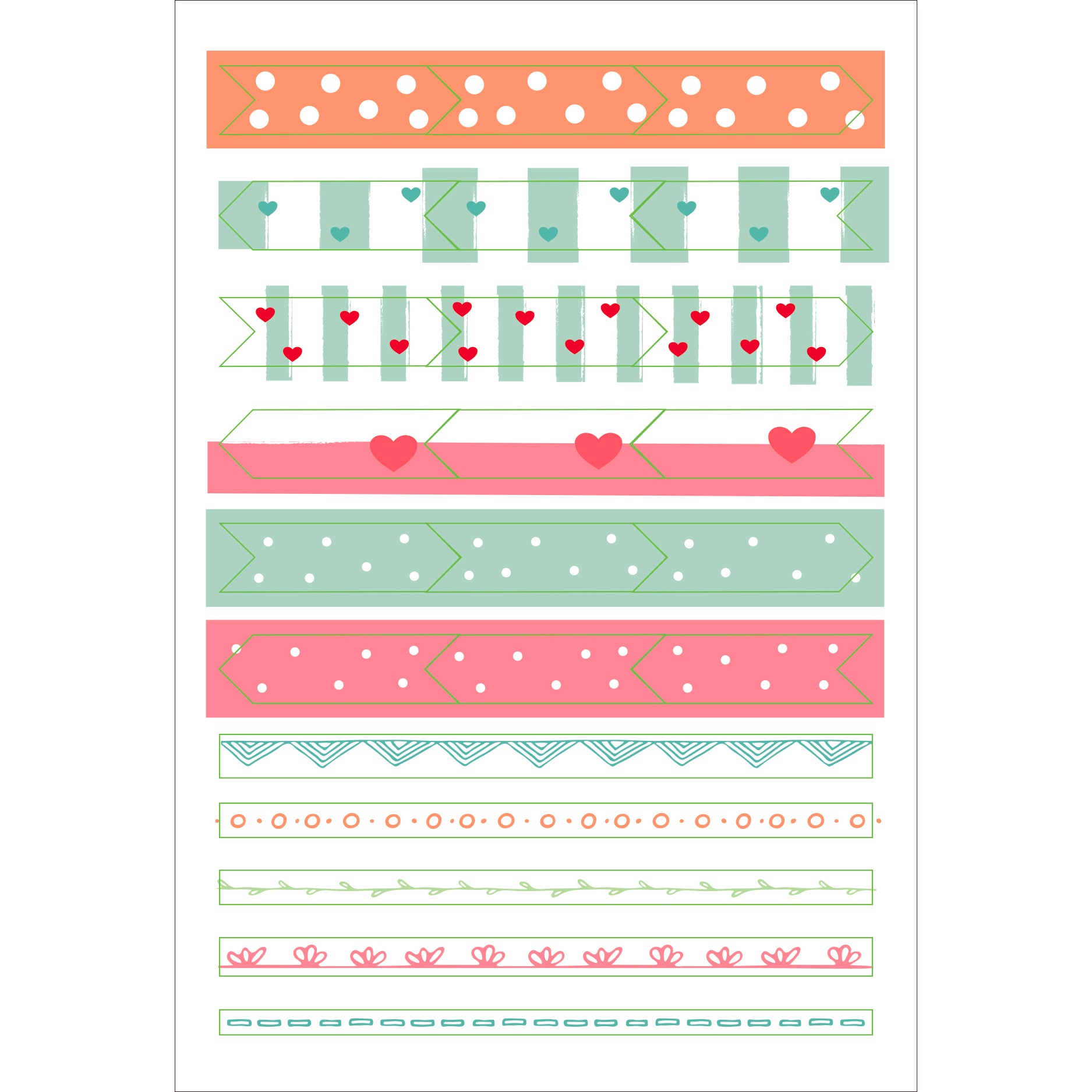 Dotted Journal Planner Stickers - 12 sheets - Paper Kooka