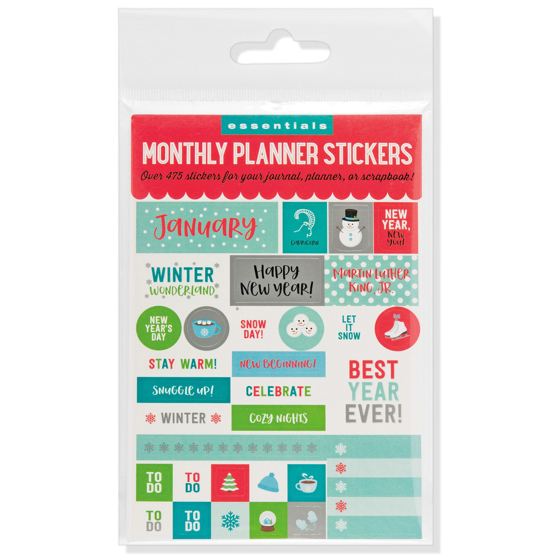 Monthly Planner Stickers - 12 sheets - Paper Kooka