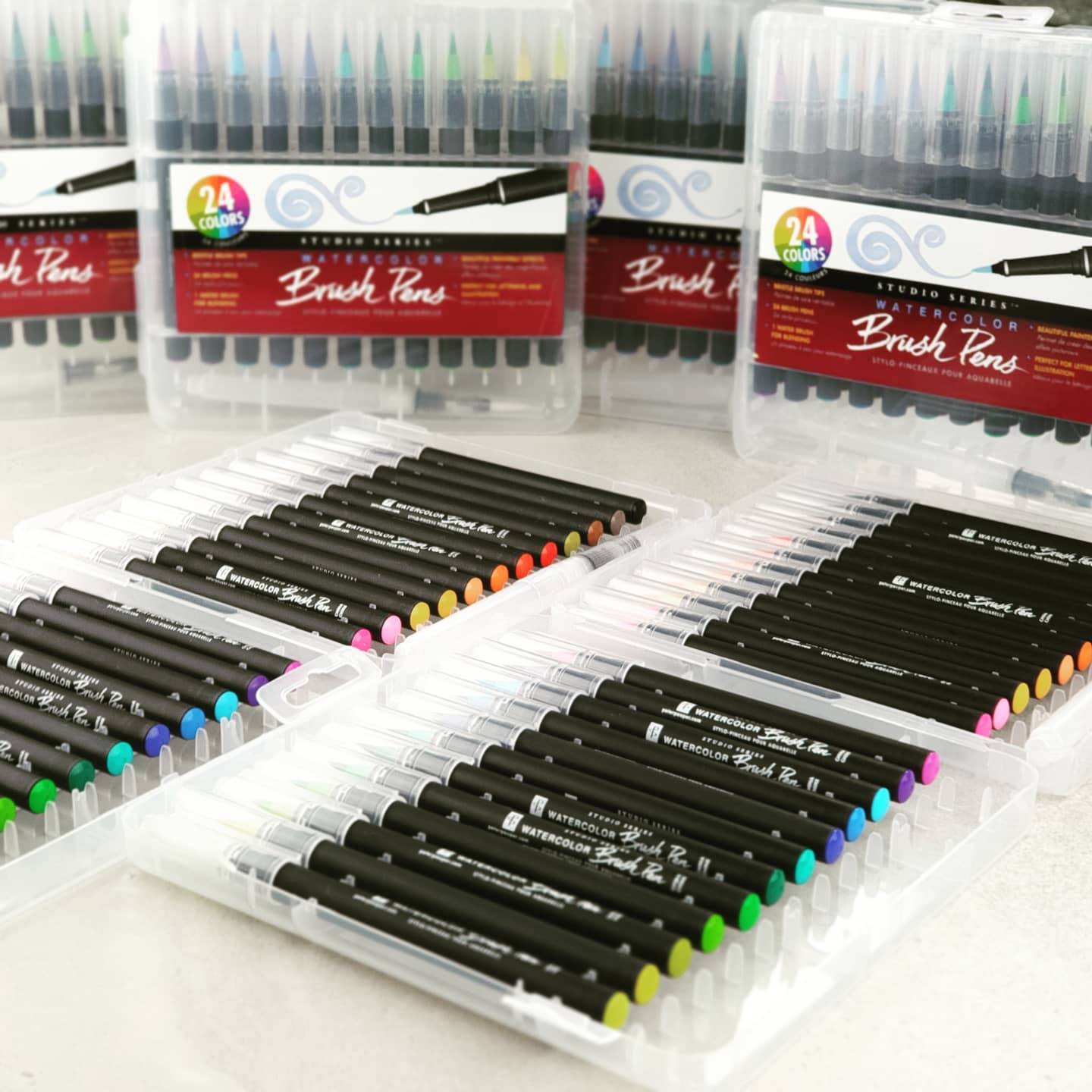 Watercolour Brush Pens - 24 Colour Set - Paper Kooka