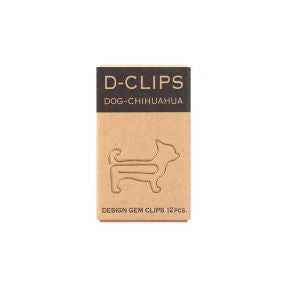 Dog Chihuahua Paper Clips - 12pcs - Paper Kooka