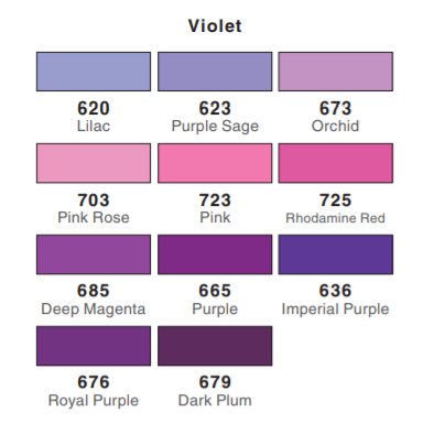 Dual Brush Pen - violet range - SINGLE PENS - Paper Kooka