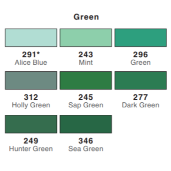 Dual Brush Pen - green range - SINGLE PENS - Paper Kooka