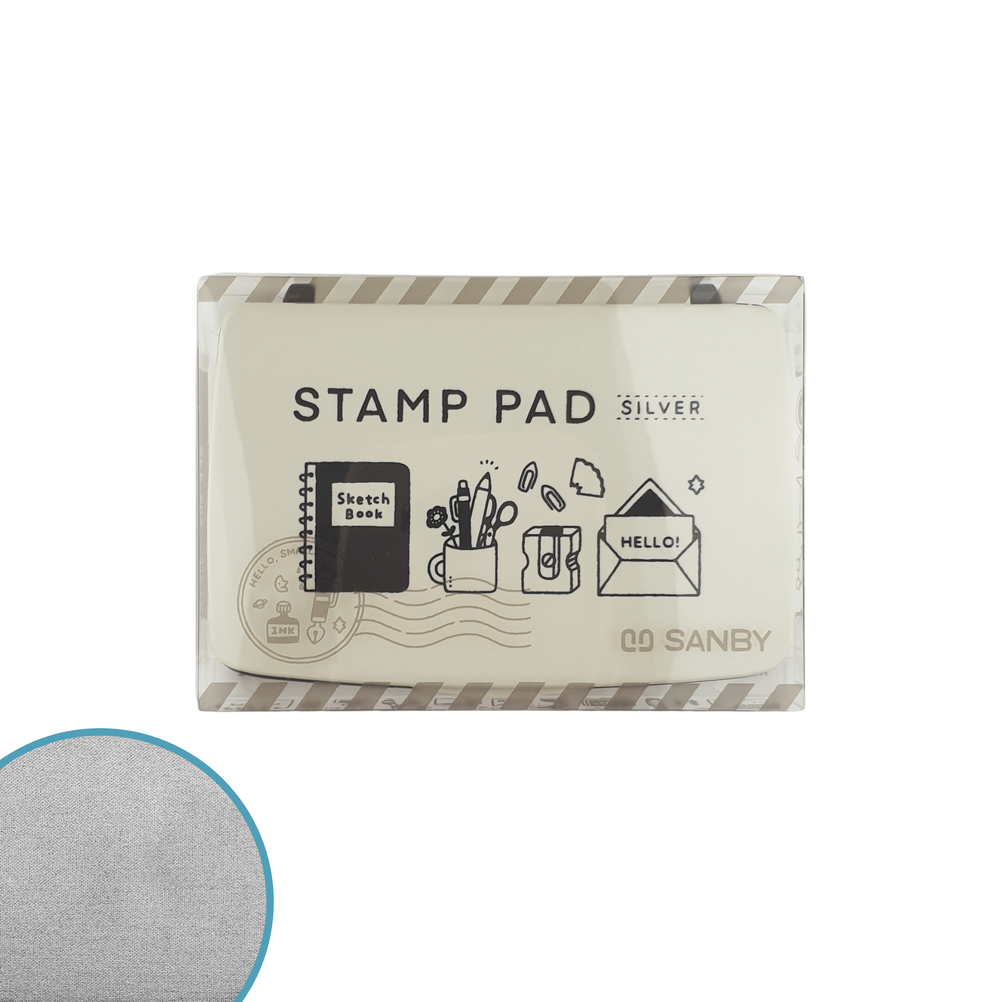 'Hello, Small Things' Stamp Ink Pad - Silver - Paper Kooka