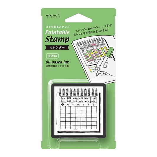 Midori Self-inking Stamp - Calendar