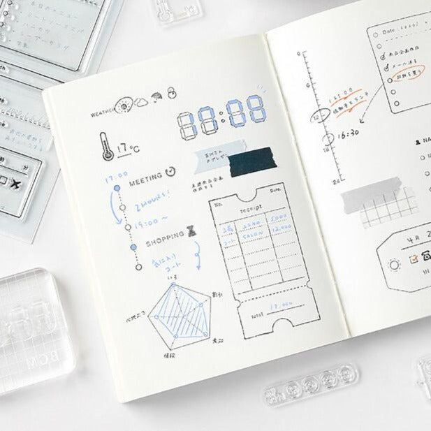 Memo Pad Clear Stamps - Paper Kooka