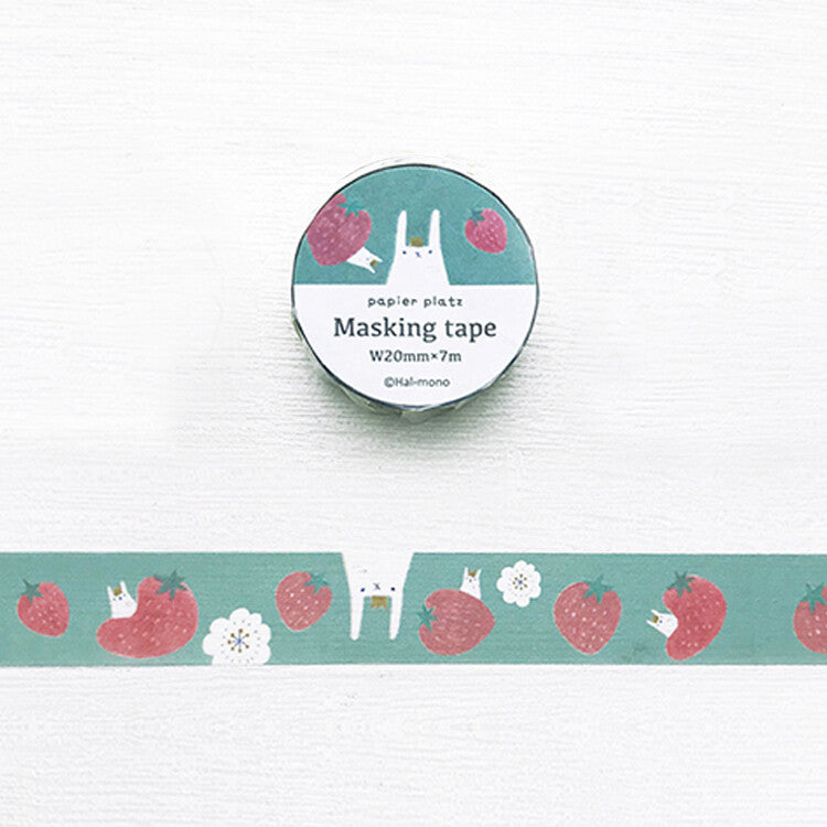 Papier Platz x Hal-mono - White Rabbit washi tape - Paper Kooka