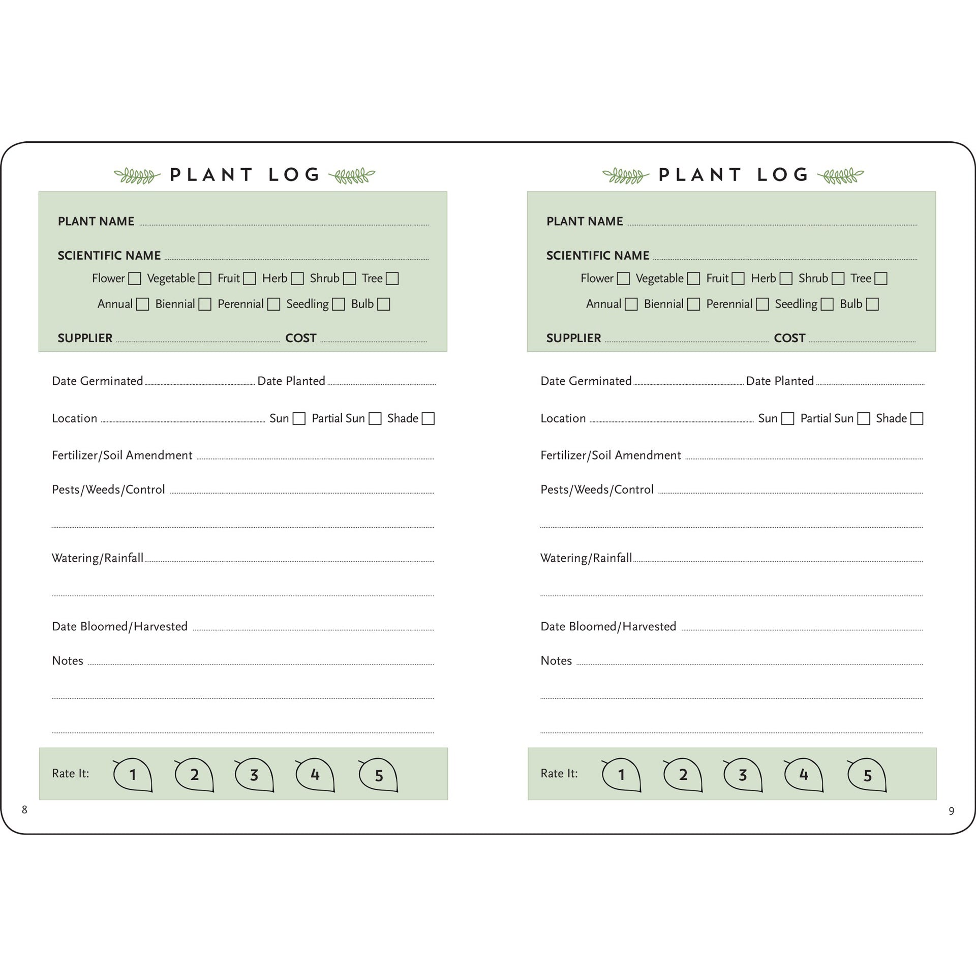 Gardener's Planner - Paper Kooka