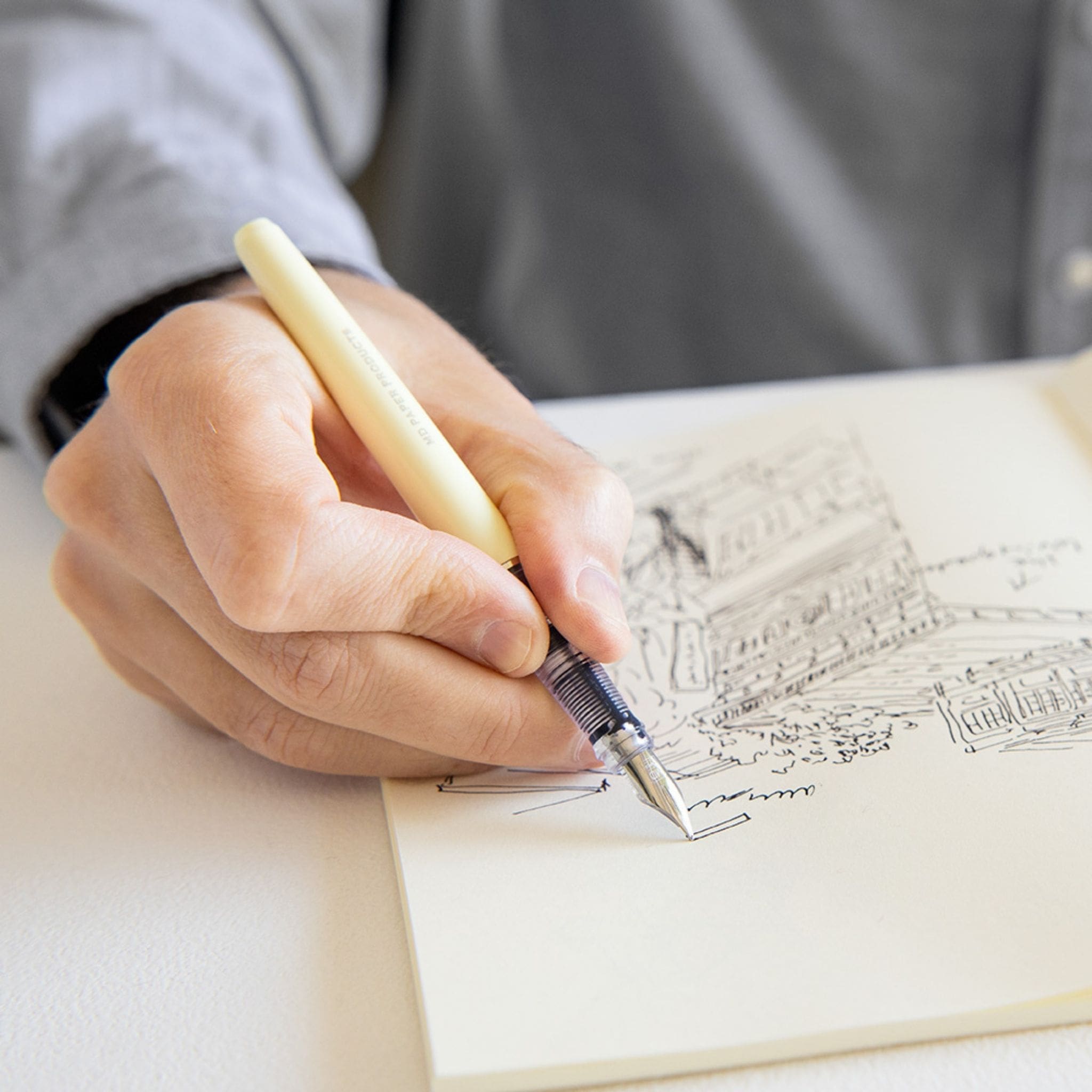 Midori MD Fountain Pen and notebook - Paper Kooka