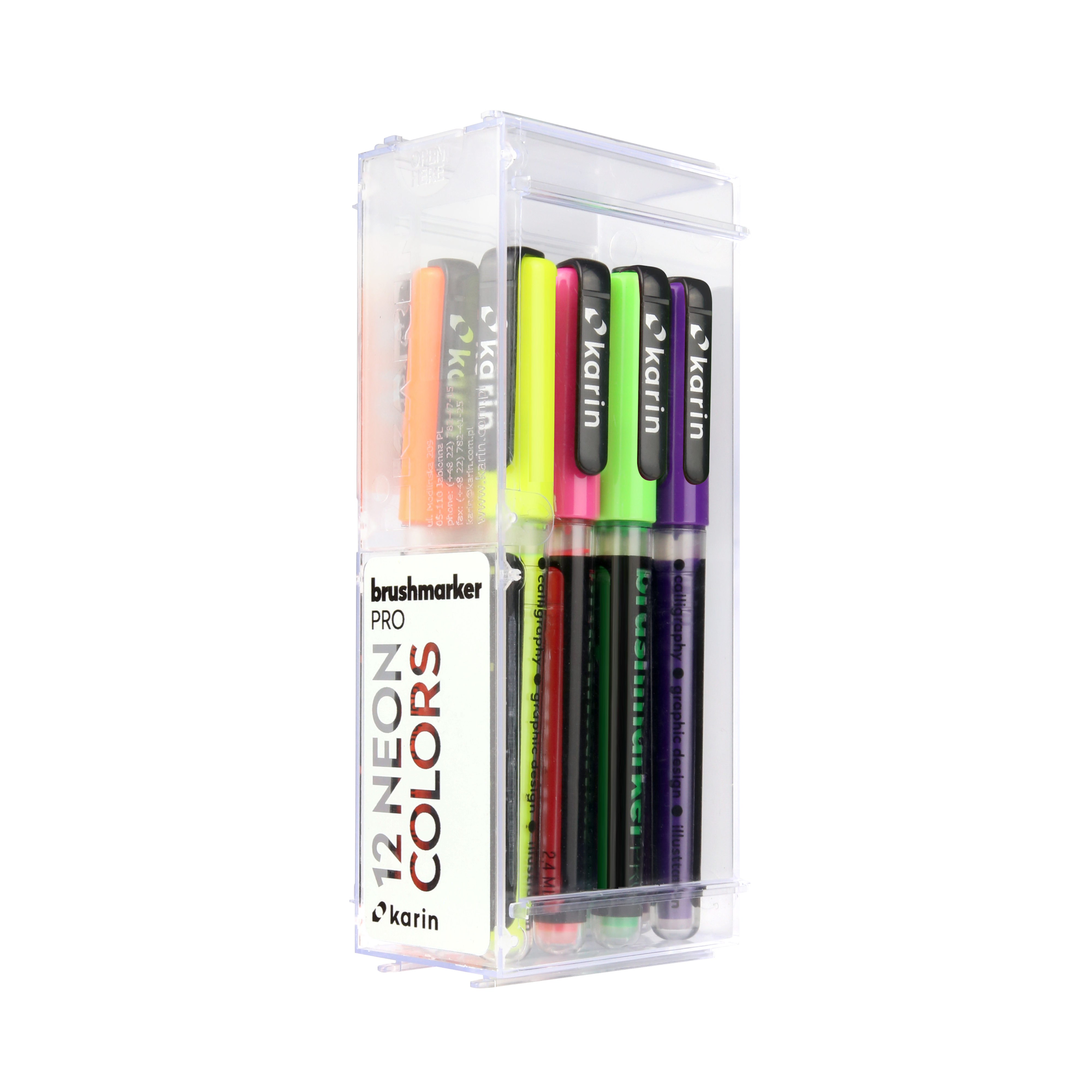 BrushmarkerPRO NEON Colours Set of 12 - Paper Kooka