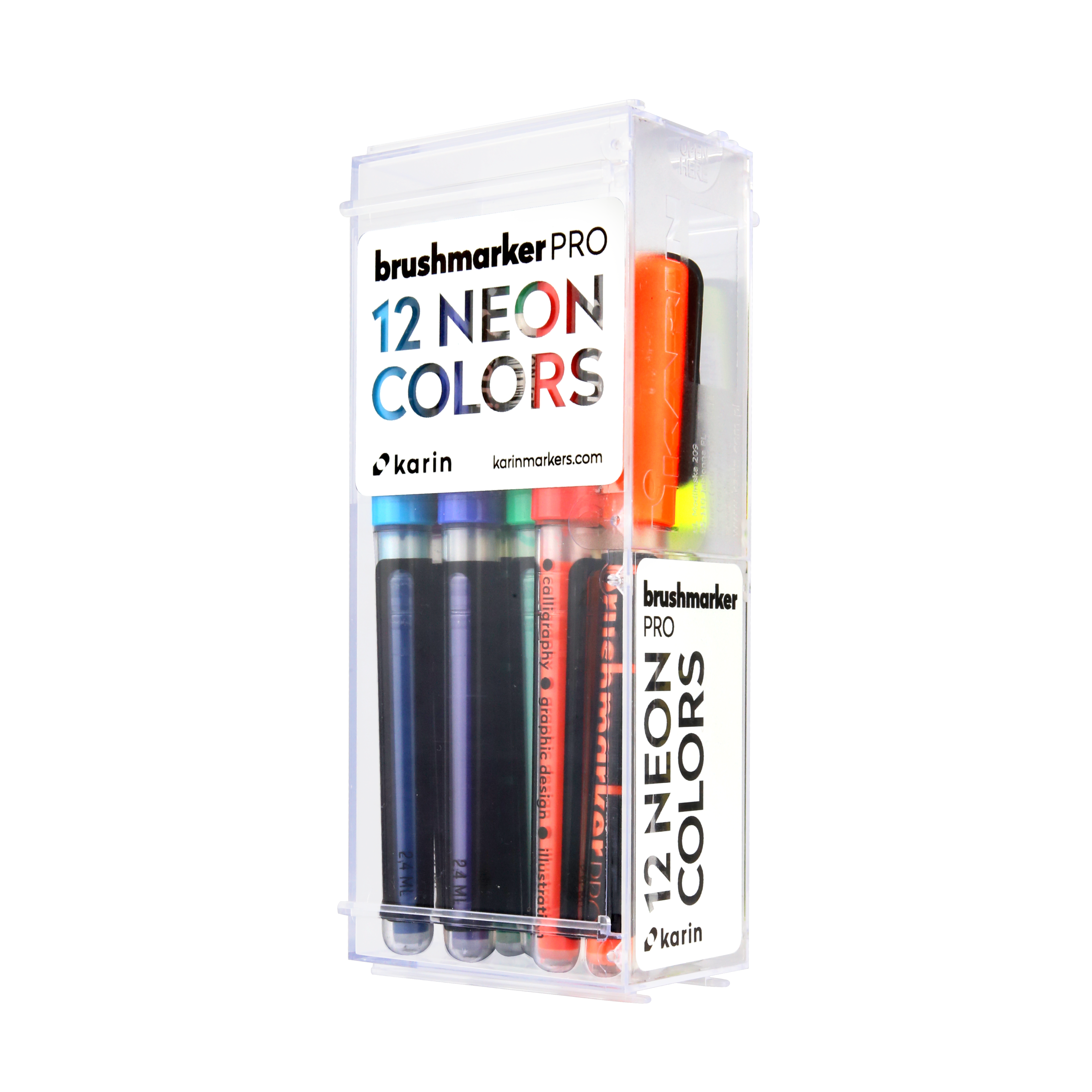 BrushmarkerPRO NEON Colours Set of 12 - Paper Kooka