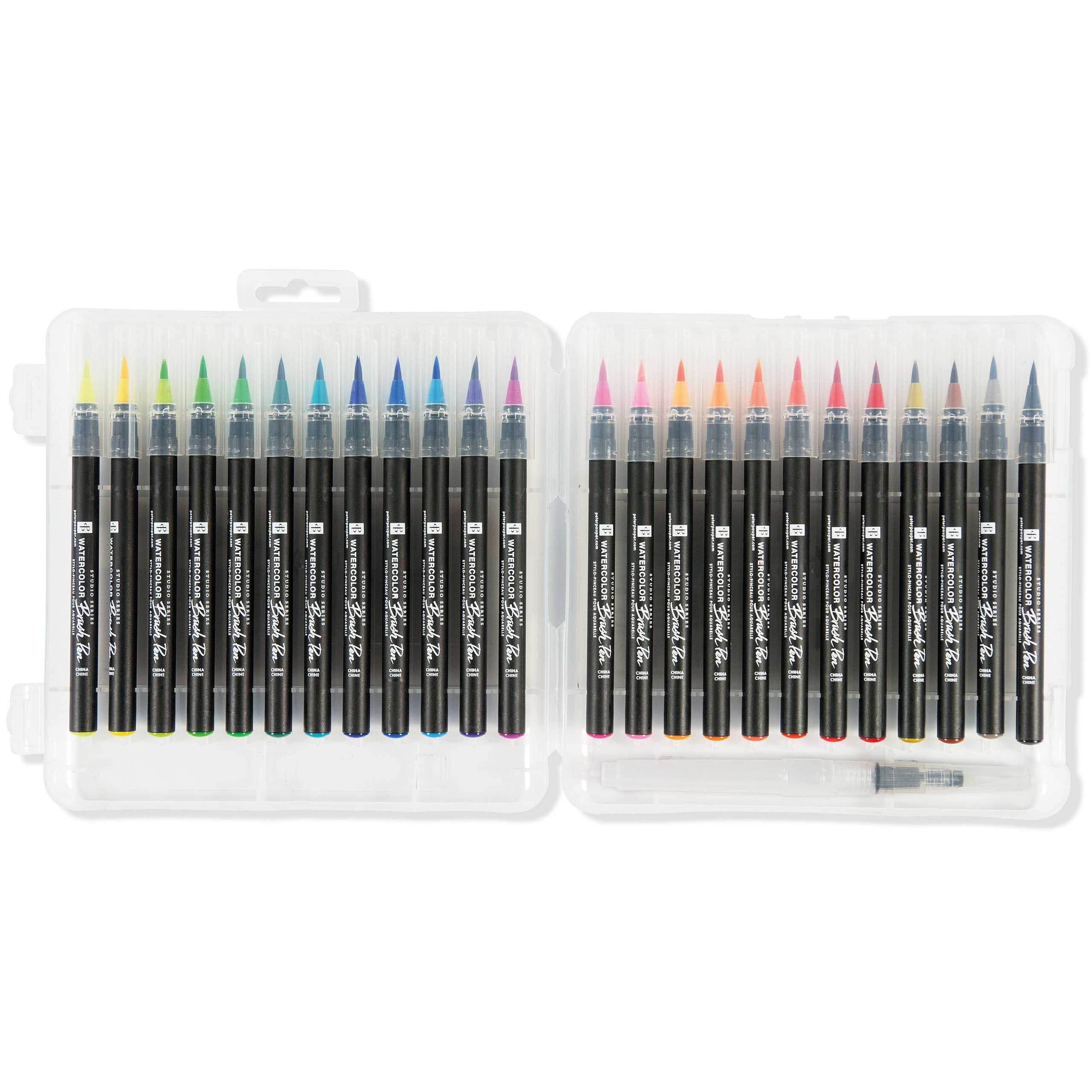 Watercolour Brush Pens - 24 Colour Set - Paper Kooka