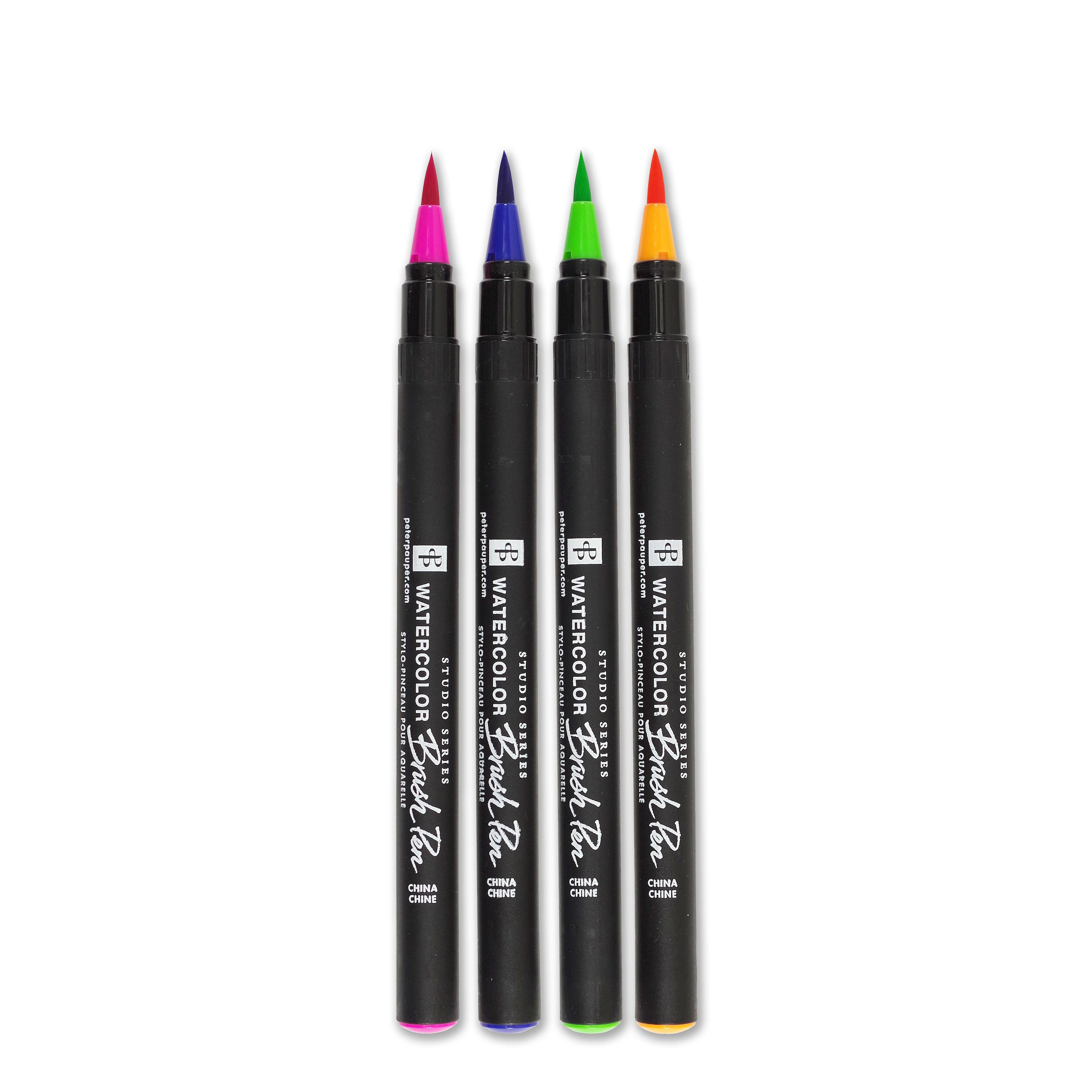 Watercolour Brush Pens - 24 Colour Set - Paper Kooka