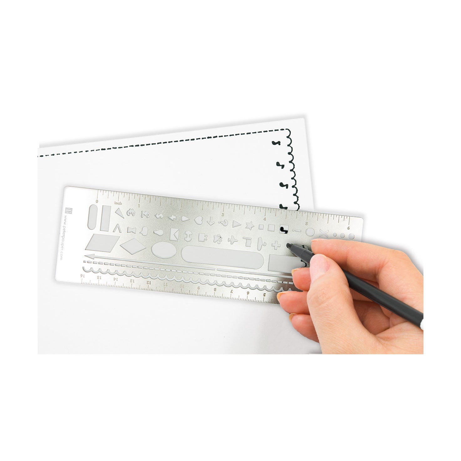 Metal Stencil Bookmark - Paper Kooka