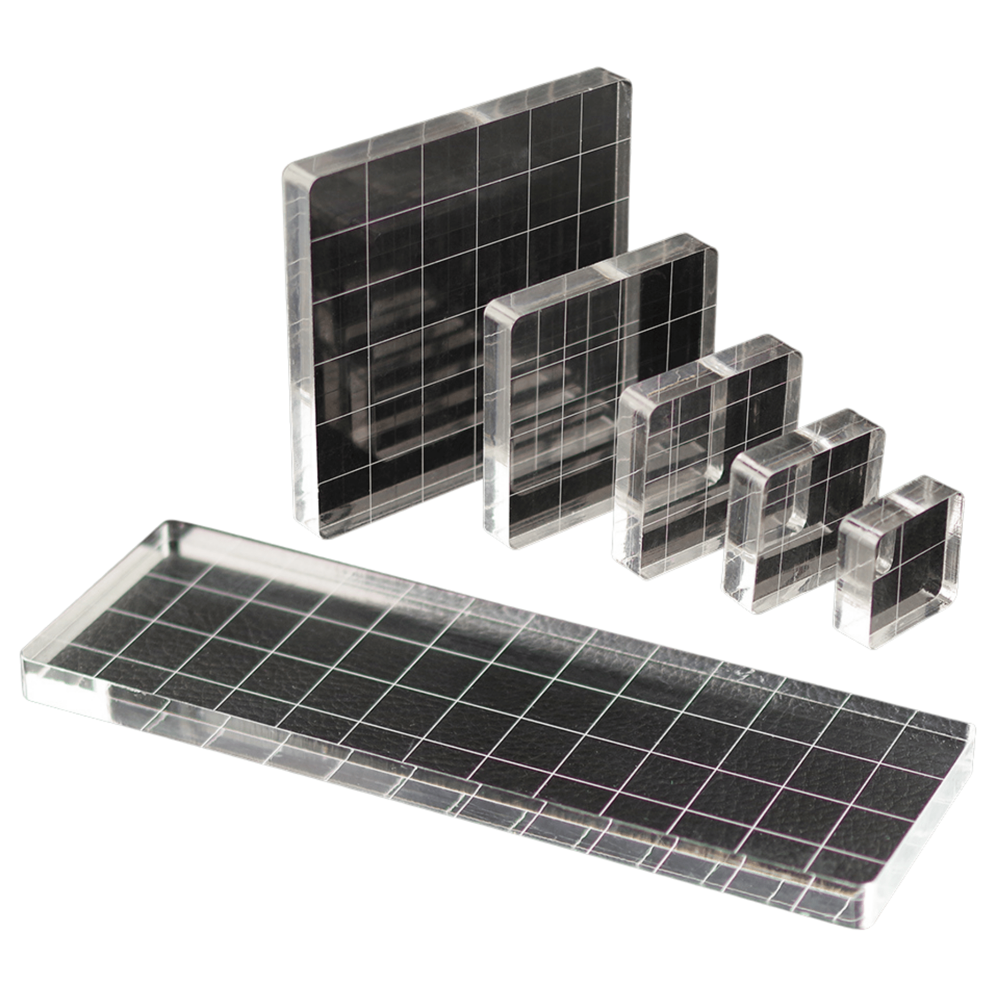 Acrylic Block Stamp Set - 6 clear blocks - Paper Kooka