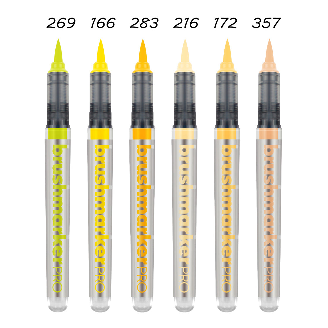 Karin BrushmarkerPRO brush pens yellow collection - Paper Kooka Australia