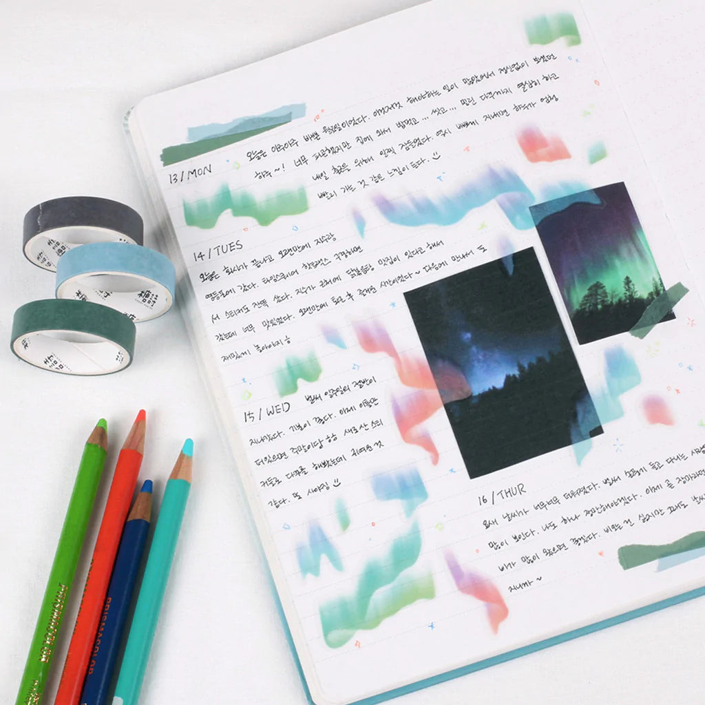 Appree Aurora Nature Stickers clear stickers for journaling- Paper Kooka Australia