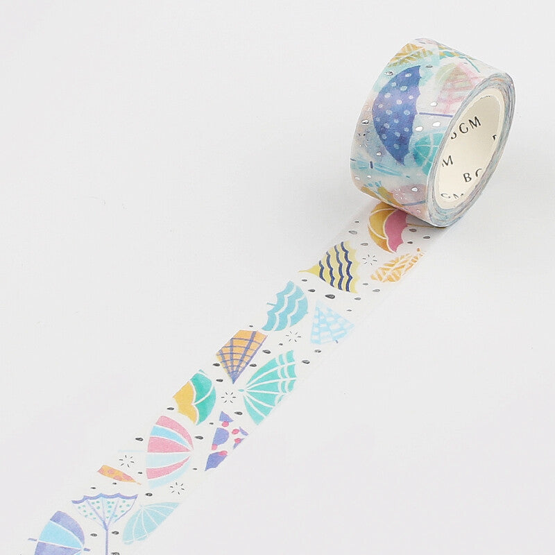 BGM Beach Umbrellas washi tape - Paper Kooka
