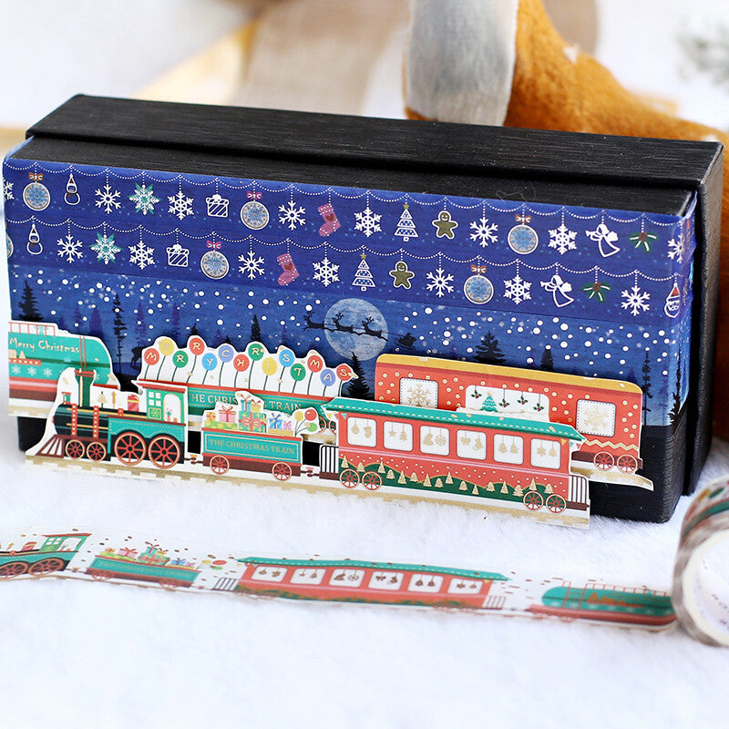 BGM Christmas Snow Ornaments washi tape for art journaling and scrapbooking  - Paper Kooka Australia