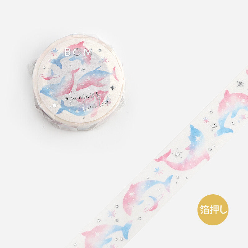 BGM Dolphins Summer Limited washi tape - Paper Kooka Australia