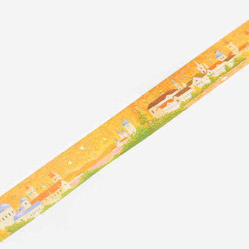 BGM Evening Scene Dot Drawing wide washi tape 30mm wide 5m long - Paper Kooka Australia