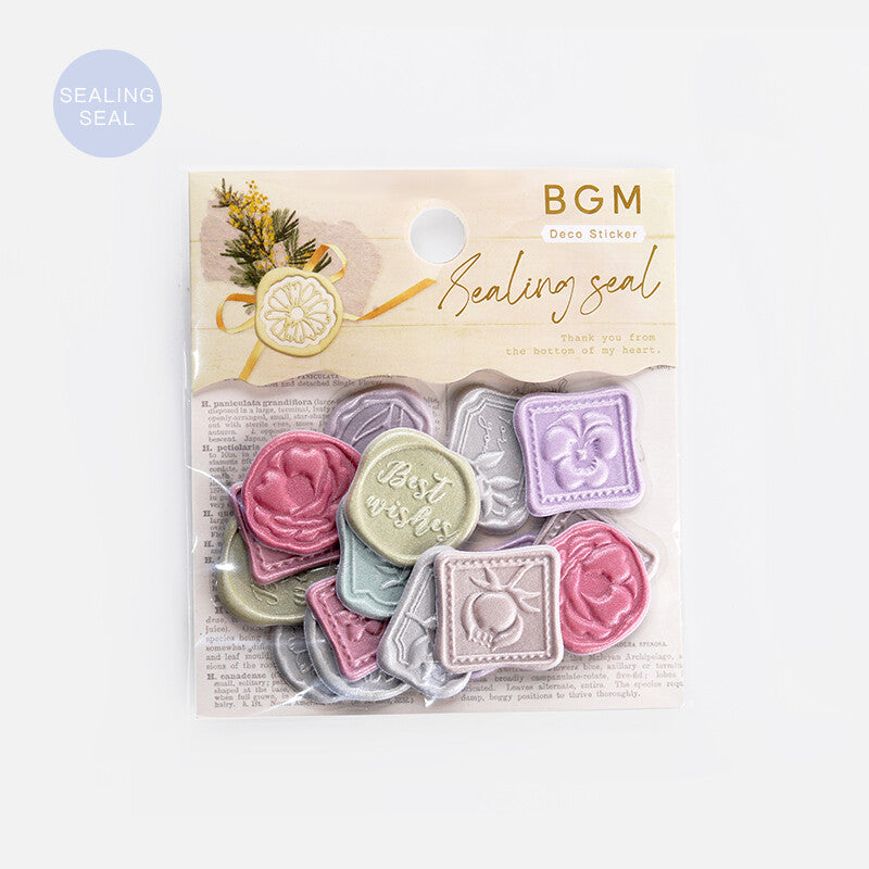BGM Flower Mail Sealing Seal Stickers packaging - Paper Kooka Australia