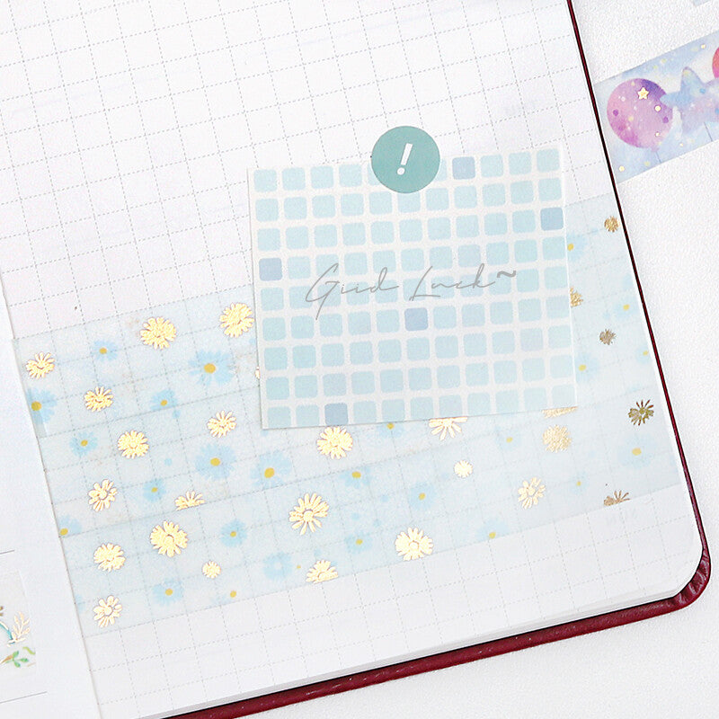 BGM Gold Daisies decorative tape for journaling - Paper Kooka Australia